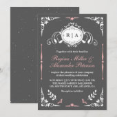 Faire-part de mariage médiévale Vintage (Devant / Derrière)