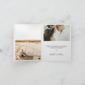 Faire-part de mariage Merci 3 photos (Intérieur)