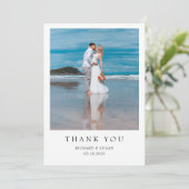 Faire-part de mariage Merci simple (Debout devant)