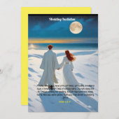 Faire-part de mariage mettant en vedette Pierre 3: (Devant / Derrière)