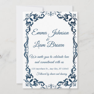 Faire-part de mariage mexicain espagnol Talavera b