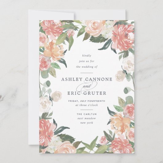 Faire-part de mariage mi-été (Devant)