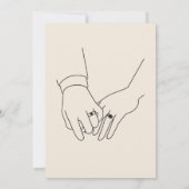 Faire-part de mariage mignon de style bohème (Dos)