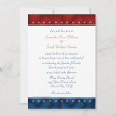 Faire-part de mariage militaire - Coeur du drapeau (Dos)