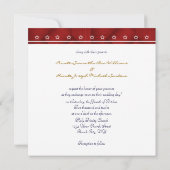 Faire-part de mariage militaire - Coeur du drapeau (Dos)