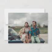 Faire-part de mariage mimimiste moderne (Dos)