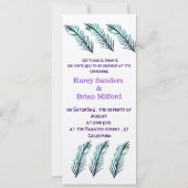 Faire-part de mariage minimal (Dos)