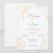 Faire-part de mariage minimal chic – Modèle modifi (Devant / Derrière)