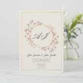 Faire-part de mariage minimal moderne – Élégant JP (Debout devant)