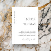 Faire-part de mariage minimale en noir et blanc