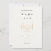 Faire-part de mariage minimaliste (Devant)