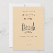 Faire-part de mariage minimaliste (Dos)