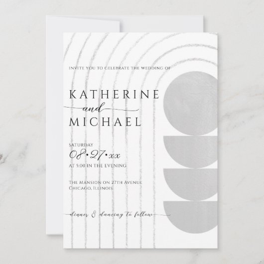 Faire-part de mariage minimaliste (Devant)
