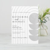 Faire-part de mariage minimaliste (Debout devant)
