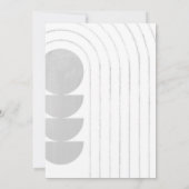 Faire-part de mariage minimaliste (Dos)