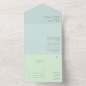 Faire-part de mariage minimaliste (À l'intérieur)