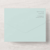 Faire-part de mariage minimaliste (Verso)