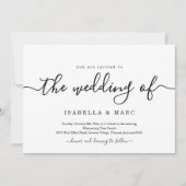 Faire-part de mariage minimaliste (Devant)