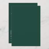 Faire-part de mariage minimaliste (Devant / Derrière)