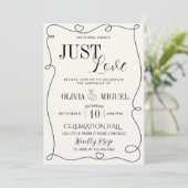 faire-part de mariage minimaliste (Debout devant)