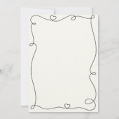 faire-part de mariage minimaliste (Dos)