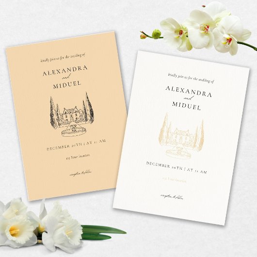 Faire-part de mariage minimaliste