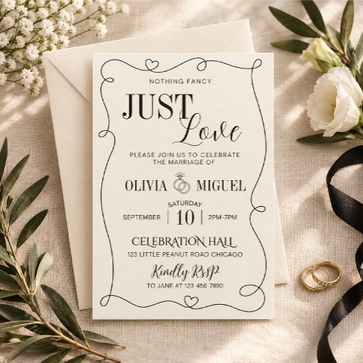 faire-part de mariage minimaliste