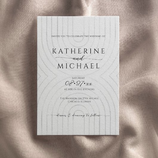Faire-part de mariage minimaliste