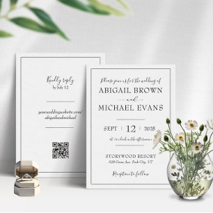 Faire-part de mariage minimaliste