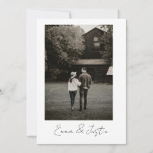 Faire-part de mariage minimaliste