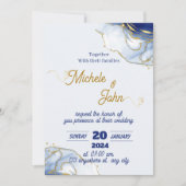 Faire-part de mariage minimaliste (Devant)