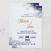 Faire-part de mariage minimaliste (Devant / Derrière)