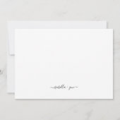 Faire-part de mariage minimaliste (Dos)