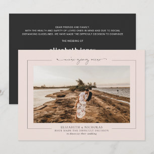 Faire-part de mariage minimaliste avec photo