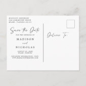 Faire-Part de Mariage Minimaliste avec un Palmier (Dos)