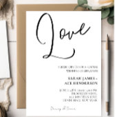 Faire-part de mariage minimaliste économique