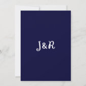 Faire-part de mariage minimaliste élégant (Dos)