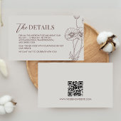 Faire-part de mariage minimaliste en terre cuite