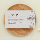 Faire-part de mariage minimaliste en terre cuite