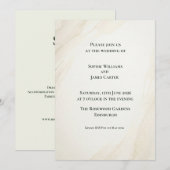 Faire-part de mariage minimaliste Eucalyptus (Devant / Derrière)