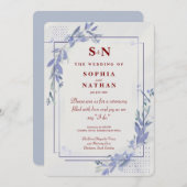 Faire-part de mariage minimaliste moderne (Devant / Derrière)