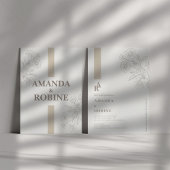 Faire-part de mariage minimaliste moderne