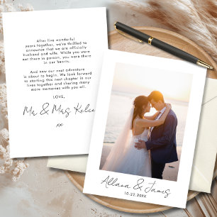 Faire-Part de Mariage Minimaliste Moderne