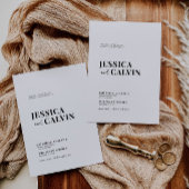 Faire-part de mariage minimaliste moderne