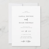 Faire-part de mariage minimaliste moderne (Devant)