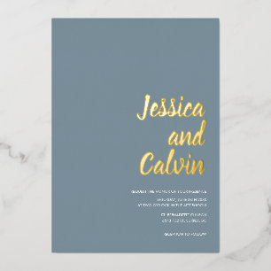 Faire-part de mariage minimaliste moderne de texte