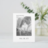 Faire-Part de Mariage Minimaliste Moderne en Photo (Debout devant)