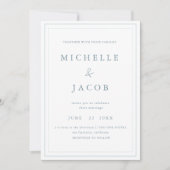 Faire-part de mariage minimaliste moderne Pastel (Devant)