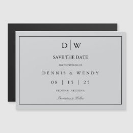 Faire-Part de Mariage Minimaliste Monogramme