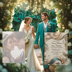 Faire-part de mariage minimaliste Pearl Coast Eleg